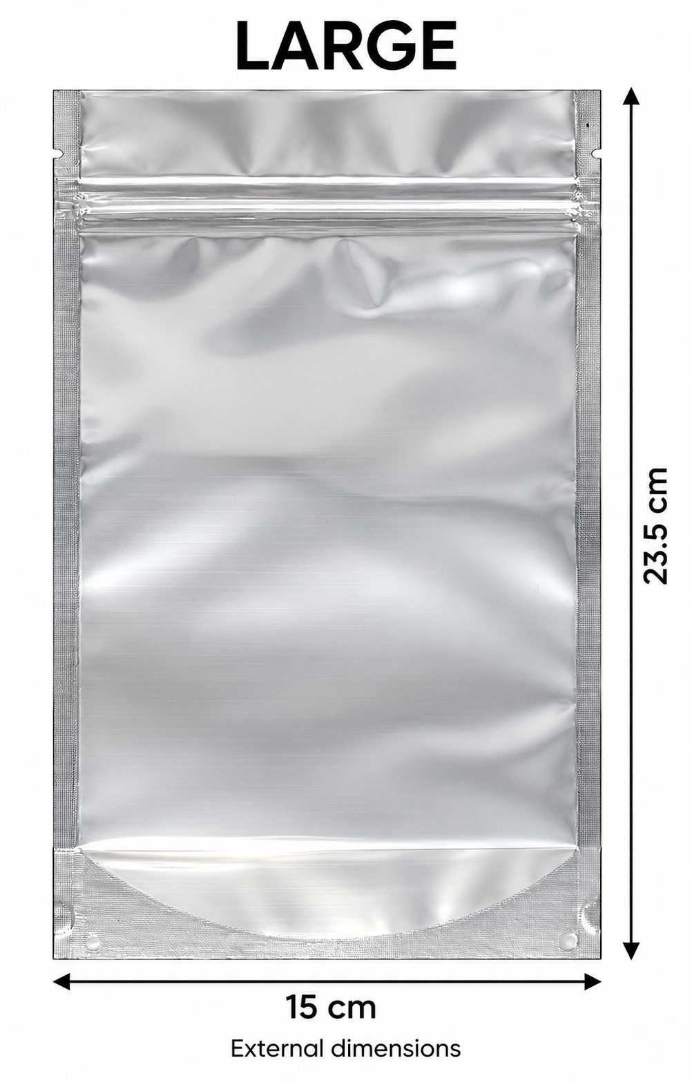 Dankproof Large Mylar Food Storage Bags — 15 × 23.5 cm