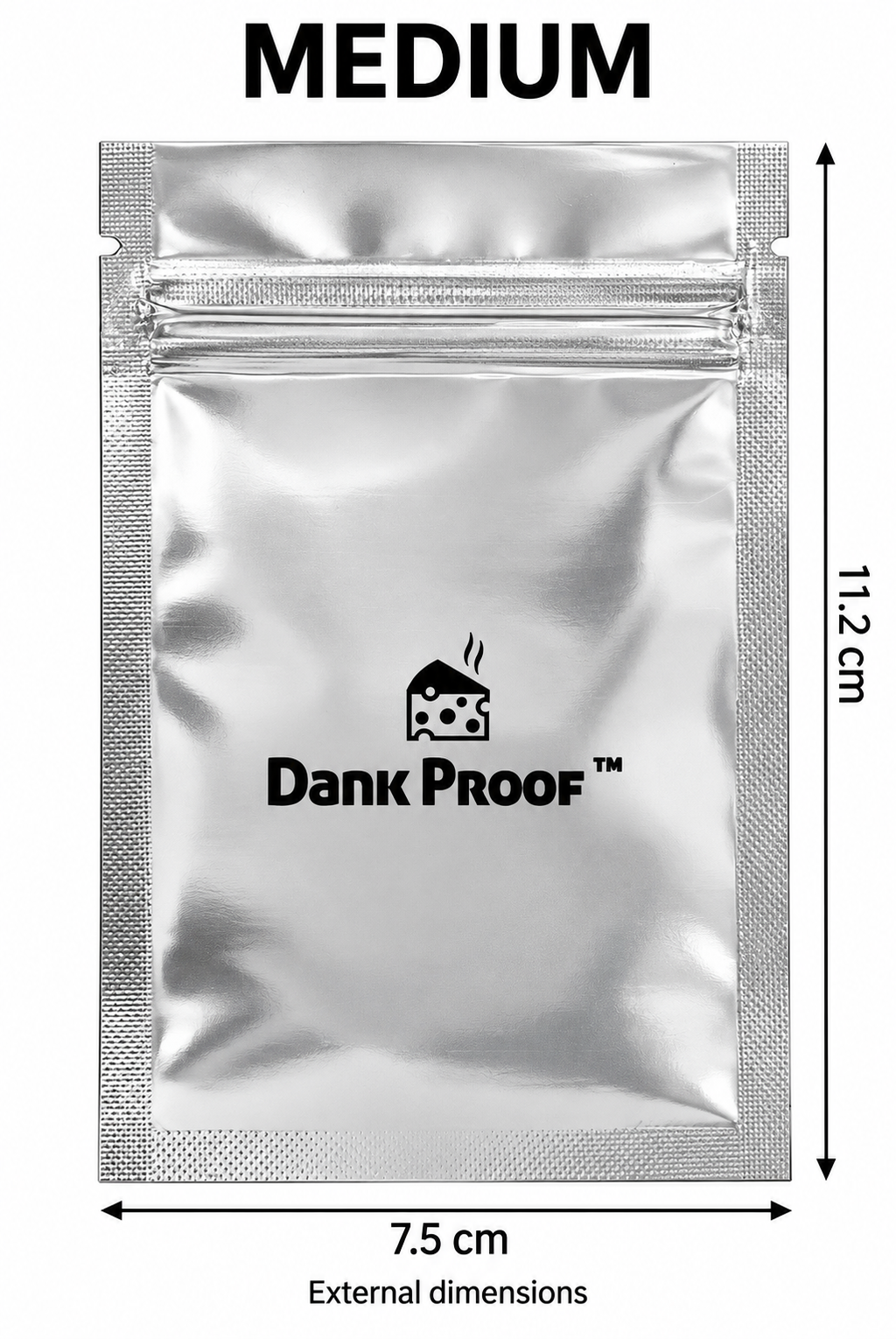 Dankproof Medium Mylar Food Storage Bags — 7.5 × 11.2 cm