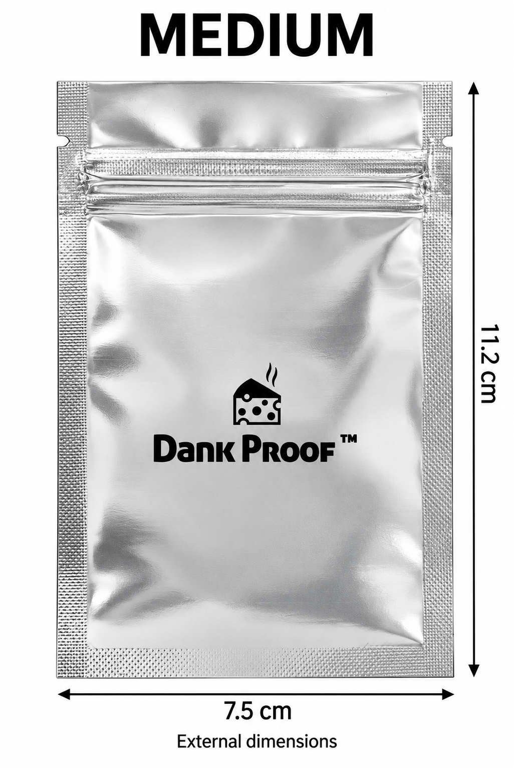 Dankproof Medium Mylar Food Storage Bags — 7.5 × 11.2 cm