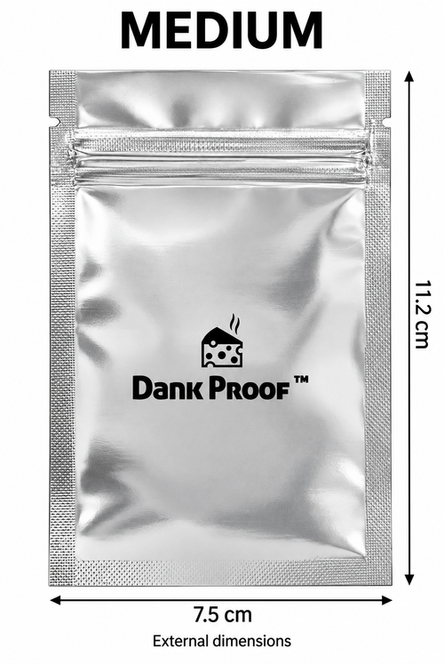 Dankproof Medium Mylar Food Storage Bags — 7.5 × 11.2 cm