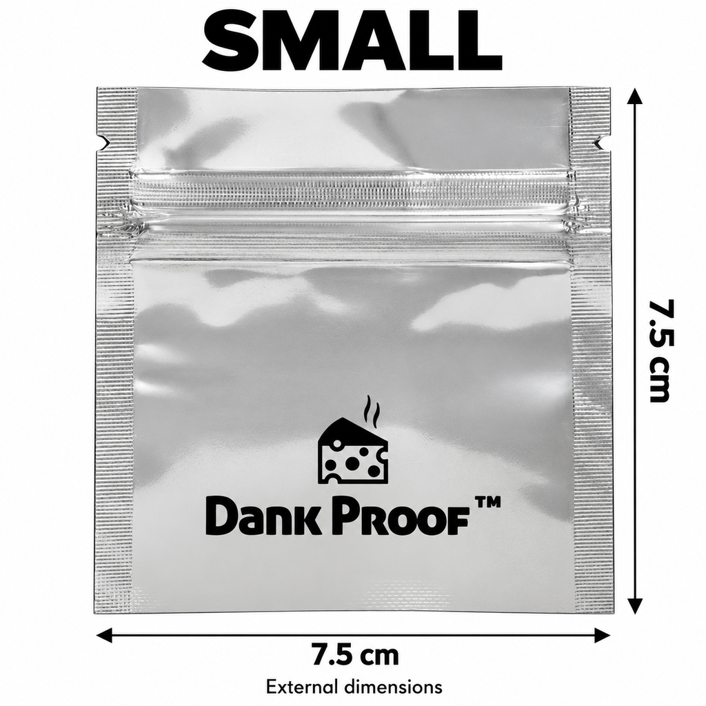 Dankproof Small Mylar Food Storage Bags — 7.5 × 7.5 cm