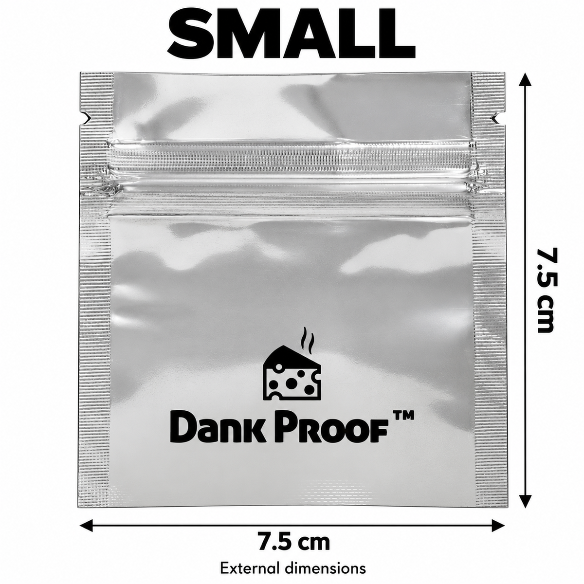 Dankproof Small Mylar Food Storage Bags — 7.5 × 7.5 cm
