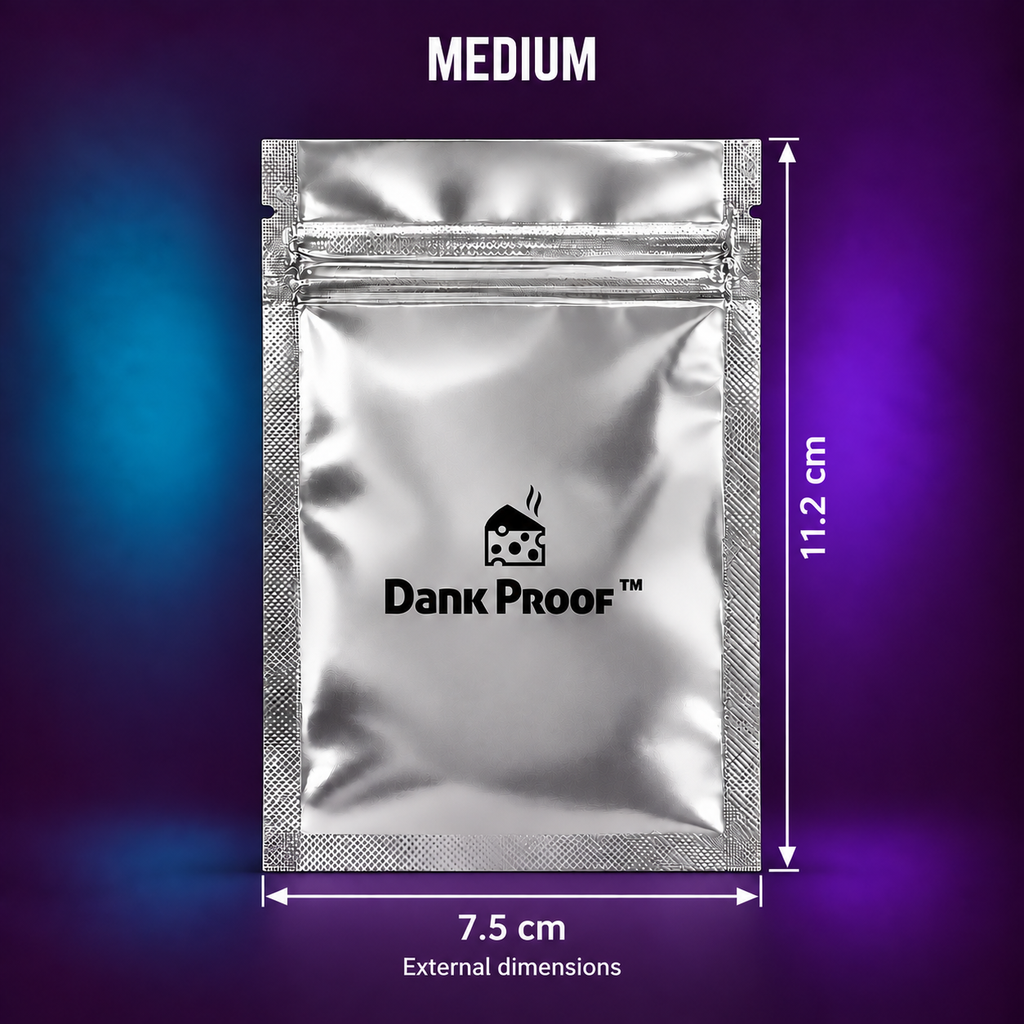 Dankproof Medium Mylar Food Storage Bags — 7.5 × 11.2 cm