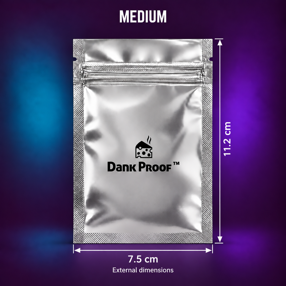 Dankproof Medium Mylar Food Storage Bags — 7.5 × 11.2 cm